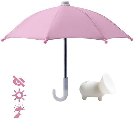 Ultimate Phone Umbrella Suction Cup Stand – Anti-Glare Sunshade Holder for Outdoor Navigation, Stylish Shield for Smartphones (Set of 3) – Enhance Visibility and Protect Your Device from Sunlight