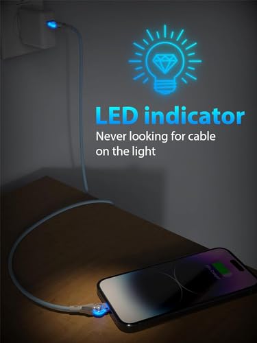 10 FT Right Angle Lightning to USB C Cable – MFi Certified Fast Charging & Data Sync Cord for i Phone 14/13/Pro/12/Max/11/X/XS/XR/8 – Durable Nylon Braided Design, Perfect for Gaming & Movie Watching – 480 Mbps Transfer Speed, Universal Compatibility with Apple Devices, 10000+ Bend Test Resistance, Safe Charging with No Warning Messages – Ideal for Mobile Gamers & Power Users