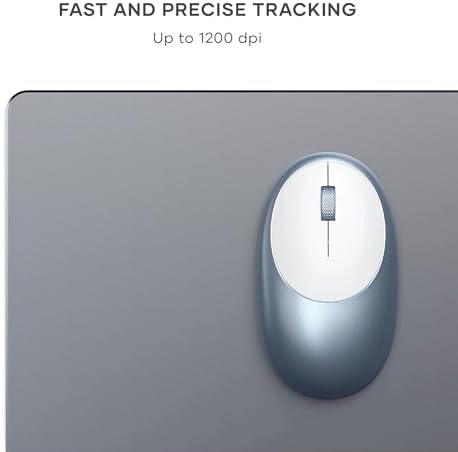Satechi M1 Wireless Bluetooth Mouse – USB-C Rechargeable, Sleek Compact Design for Mac & Windows, Ultimate Portability for i Phone, i Pad Pro, Mac Book & More – Stylish Silver Finish for Effortless Connectivity and Comfort