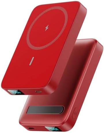 Advanced Magnetic Wireless Power Bank – 10800 m Ah Portable Charger with Foldable Stand, LED Battery Indicator, and 25 W Fast Charging for i Phone 16/15/14/13/12 Pro/Pro Max/Plus – Ultimate Compatibility and Convenience