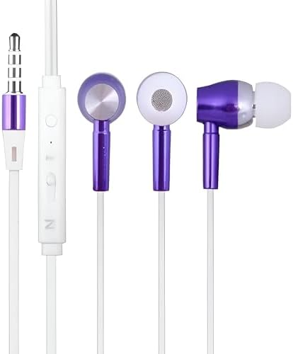 Premium Wired Earphones with Microphone for Active Lifestyles – Noise Cancelling In-Ear Headphones with Deep Bass Stereo Sound for Workouts, Gaming, and Clear Calls (Black) – Versatile Compatibility and Ergonomic Comfort