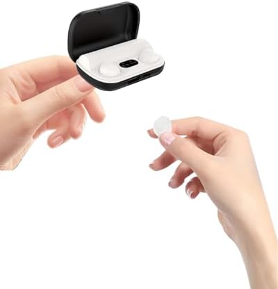 Invisible Bluetooth Earbuds – Ultra-Compact Wireless Earphones with Exceptional Sound Quality, Noise Isolation & Ergonomic Comfort – Stylish Mini Design in White for Seamless Music Enjoyment and Hands-Free Calling Anytime, Anywhere