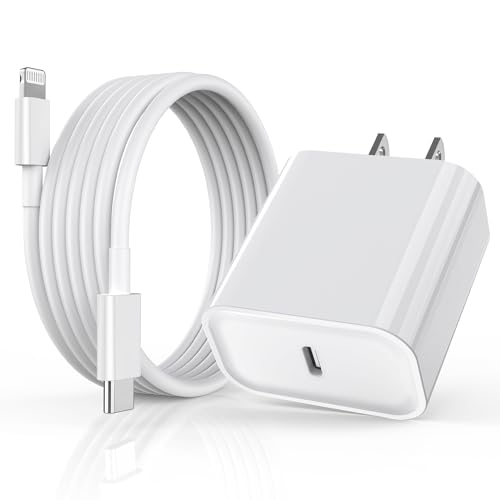 Ultimate 10 FT i Phone Fast Charger with 20 W USB C Power Delivery Block – Apple MFi Certified Lightning Cable for Rapid Charging of i Phone 14/Pro/Pro Max/Plus/13/12/11/Mini/XS/XR/SE 2022 & i Pad – Unmatched Length for Flexibility and Convenience