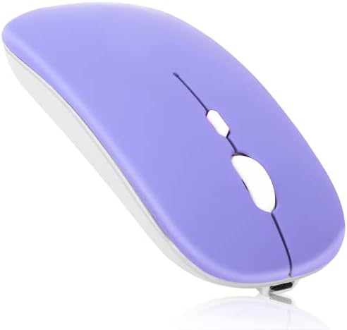 Urban X Wireless Bluetooth Rechargeable Mouse – Ergonomic Onyx Black Design for Dell Inspiron 15 3000/3505, PC, Mac, i Pad Pro, and Android Devices – Silent Click for Effortless Productivity and Comfort
