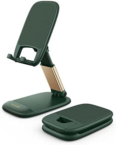 Lamicall Pink Phone Holder, Desk Accessories – Rose Gold Pink Office Cell Phone Holder, Desktop, Office Desks Accessories, Desk Decor for Women, for iPhone, 4-8” Phone – Enhanced Compatibility and Speed