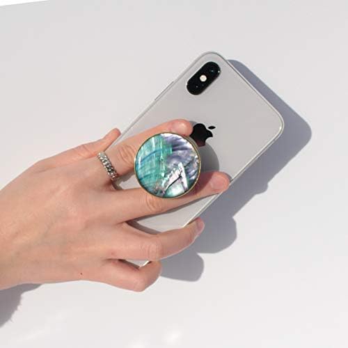 Seashell-Inspired Phone Grip Stand – Stylish Blue-Green Collapsible Holder for Smartphones and Tablets – Ultimate Stability and Hands-Free Viewing Solution – Perfect Gift for Tech Enthusiasts and Trendsetters