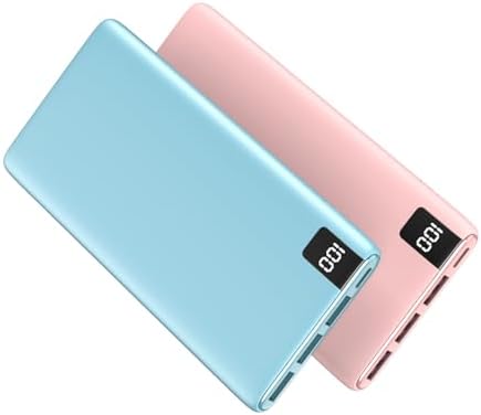 ADDTOP Ultra-Slim 10000 m Ah Fast Charging Portable Power Bank – Lightweight Battery Pack with Dual USB-C & USB-A Ports for i Phone 16/15/14/13/12 and Android Devices – Optimal On-the-Go Charging Companion for Multi-Device Users