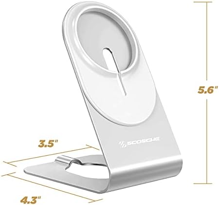 Scosche MSQP Magnetic Wireless Charger – Ultra-Fast Mag Safe Charging Pad for i Phone 12, 13, 14, Air Pods, and More | Sleek Black Design for Effortless Power | Compact and Versatile Wireless Charging Solution for Home and Travel