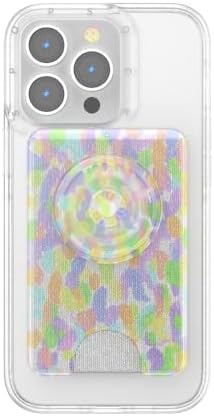 Revolutionary Mag Safe-Compatible Pop Sockets Phone Wallet with Expanding Grip – Rainbow Glass Design for Effortless Wireless Charging & Card Storage, Perfect for Busy Lifestyles