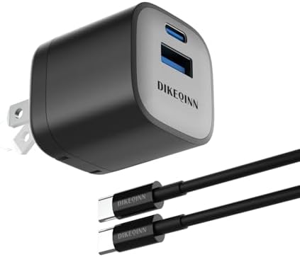 45 W Ga N Dual-Port USB-C & USB-A Wall Charger – Ultra-Fast Power Delivery for i Phone 16/15 & Galaxy S24/S23 Ultra – Compact, Lightweight Travel Charger with Programmable Power Supply for Efficient Multi-Device Charging – Perfect for Home, Office, and On-the-Go Use