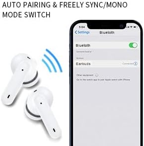 Azoss Bluetooth 5.3 Clip-On Wireless Earbuds – Advanced Active Noise Cancelling for Superior Sound Clarity, 48-Hour Battery Life, IPX7 Waterproof, Hands-Free Microphone for Seamless Communication – Ideal for Fitness, Commuting, and Leisure Activities