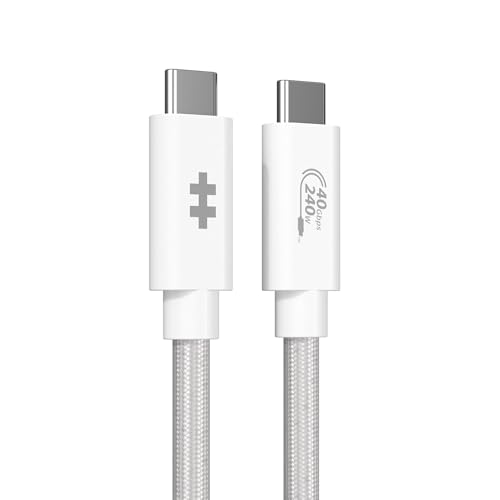 HyperDrive Next USB4 Type-C Performance Charging Cable — USB C Charging w/ 40Gbps Data Transfer, 240W Power Delivery, Fast Charge, 8K Video Support (4ft/1.2m – Black) – Enhanced Compatibility and Speed
