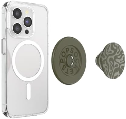 Magnetic Pop Sockets Pop Grip for Mag Safe – Customizable Phone Holder & Kickstand for i Phone Mag Safe Cases – Secure Grip, Hands-Free Viewing, Wireless Charging Compatible – Fluted Fatigue Design for Enhanced Style and Functionality
