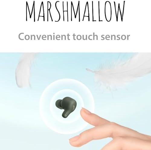 JVC Marshmallow True Wireless Earbuds with Bluetooth 5.3 – 28 Hours Playtime, Comfortable Memory Foam Design, IPX4 Water-Resistant, Built-in Mic, Ultra-Compact Charging Case for i Phone & Android Users – Perfect for Active Lifestyles and Everyday Use