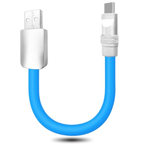 Ultra-Compact 240 W USB C Charging Cable – Sleek 4-Inch Power Bank Connector for i Phone 15/16 & Samsung Galaxy – Durable Tangle-Free Design for Effortless Portability – Essential Travel Accessory for Fast On-the-Go Charging Needs