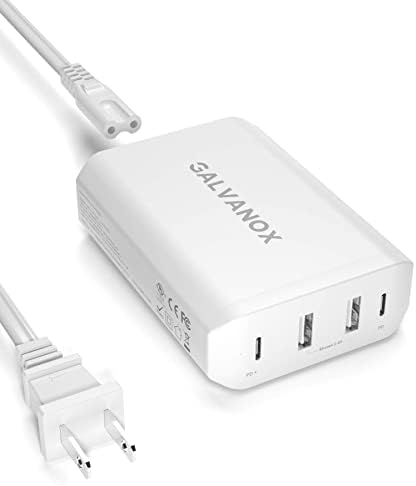 Galvanox 90 W Multi-Port Fast Charger | 4-Port Desktop USB Power Hub with Dual USB-C & USB-A Ports | Rapid Charging Station for i Phone, i Pad, Mac Book, Nintendo Switch & Galaxy Devices | Enhanced Power Delivery Technology for Efficient, Simultaneous Device Charging