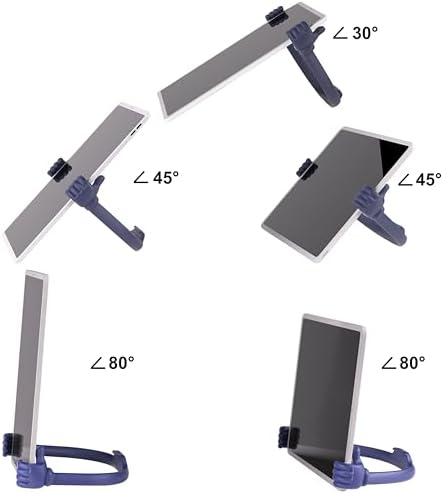 HONSKY 3361942 Thumbs Up Adjustable TPU Mobile Stand – Versatile Multi-Angle Holder for Phones & Tablets – Chic Blue & Black Design – Perfect for Hands-Free Viewing at Home or Office – Lightweight, Durable, and Effortless to Transport