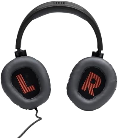JBL Quantum 100 Wired Over-Ear Gaming Headphones – Unleash Immersive Audio with Detachable Microphone for Ultimate Game Play – Lightweight Comfort Perfect for Long Sessions on All Gaming Platforms