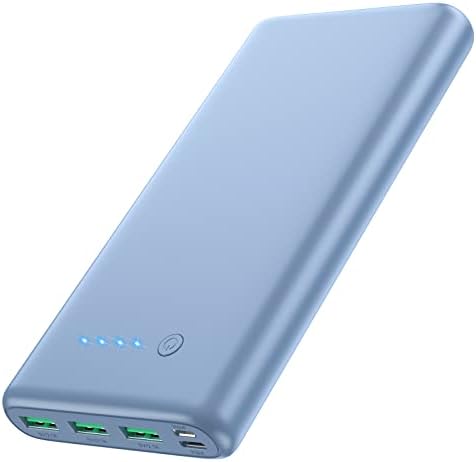 Ultra-High Capacity 40800 m Ah Portable Charger with Built-In Cables – 25 W PD USB C Fast Charging Power Bank – 5 Outputs & Dual Input for i Phone 16/15/14/13 & Samsung S23 – Stylish Pink Design for On-the-Go Charging Solutions