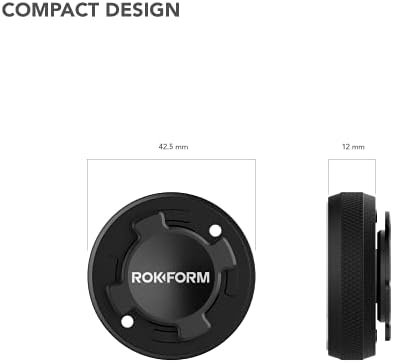 Rokform Premium Aluminum Car and Truck Dashboard Phone Holder – Versatile Mounting Solution for Hands-Free Driving with Secure Twist Lock Compatibility (Black) – Elevate Your Driving Safety and Efficiency