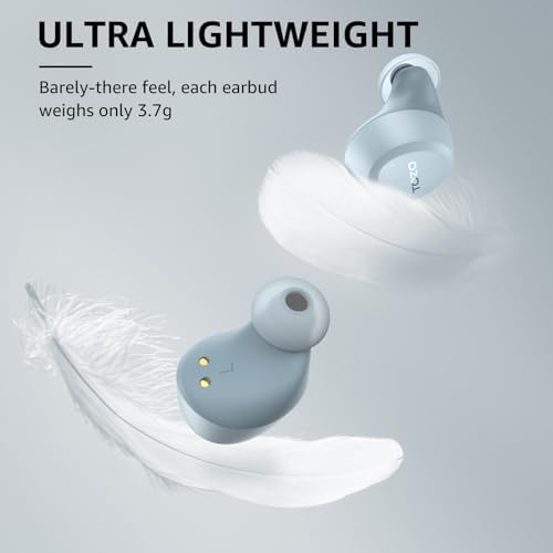TOZO A1 Wireless Earbuds – Bluetooth 5.3 Lightweight IPX5 Waterproof Earphones with Dual Mic for AI Calls, Immersive Sound Experience, Customizable 32 EQ Presets via App, Ergonomic Fit & Portable Charging Case for Active Lifestyles