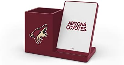 SOAR NHL Wireless Charging Station and Desk Organizer – Premium Qi Fast Charger with Team Logo for Sports Fans, Sleek Accessory Holder for a Tidy Workspace, Perfect for Phones and Essentials