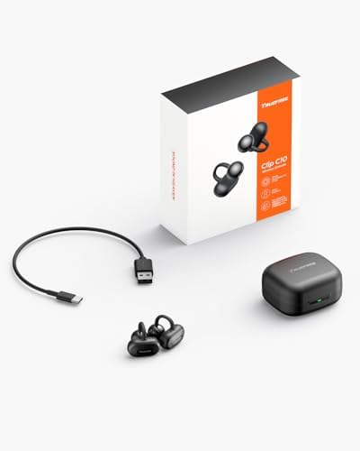 Elevate Your Audio Experience with truefree C10 Open-Ear Bluetooth 5.4 Earbuds – Lightweight Clip-On Wireless Headphones Offering Immersive 12 mm Spatial Sound, 28-Hour Extended Playtime, IPX5 Water Resistance, AI Noise Cancellation for Superior Call Clarity, Dual Device Connectivity, and Tailored Audio Customization for Maximum Comfort and Performance