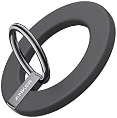 Anker Mag Go 610 Magnetic Phone Grip & Adjustable Kickstand – Versatile Ring Holder for i Phone 16/15/14/13/12 Series – Ultra-Strong Magnetic Grip for On-the-Go Use and Hands-Free Viewing – 360° Rotation & 125° Flip for Optimal Comfort – Effortless Attach/Detach Design – Includes 24-Month Warranty & Support