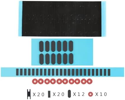 Ultimate Gold Plated PCB Stabilizers for Mechanical Keyboards – Translucent Smokey Design with Noise Reduction Films, Perfect Fit for 2 u, 6.25 u, and 7 u Spacebars – Elevate Your Typing Experience and Enhance Durability