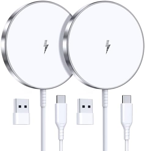 Revolutionary 15 W Magnetic Wireless Charger – Ultra-Fast Mag Safe Charging Pad Duo for i Phone 16 Series, Seamless Air Pods Compatibility, Sleek Design for Effortless Power-Up Anywhere