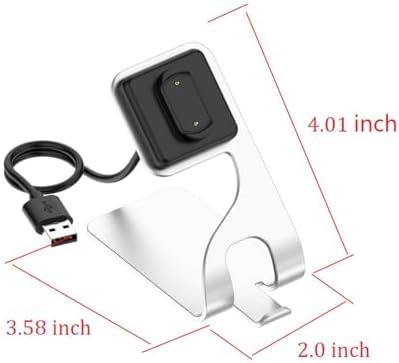 Amazfit Smartwatch Fast Charging Dock – Compact USB Charger for GTR 3, GTS 3, T-Rex 2 & Cheetah Models (Sleek Gray) – Reliable Power Solution for On-the-Go Lifestyle and Seamless Smartwatch Experience