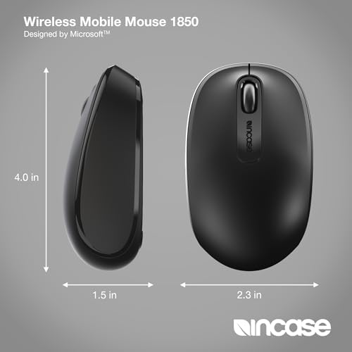 Light Orchid Incase Wireless Mobile Mouse 1850 – Microsoft-Designed, Ambidextrous Comfort, 6-Month Battery for Ultimate Portability, Nano Transceiver for Seamless Connectivity, Compatible with Mac & Windows 8/10/11 – Elevate Your Productivity and Style