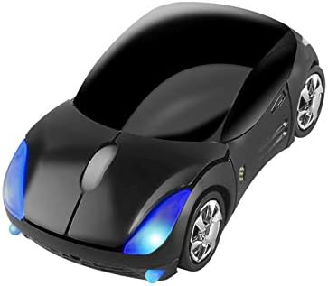 Sporty Pink Wireless Car-Shaped Optical Mouse – Portable 1600 DPI Mini Wireless Mice with USB Receiver for Laptop & Desktop – Ergonomic Design for Travel & Home Use – Unique Gift Idea for Tech Lovers