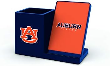 NCAA Unisex Fast Wireless Charging Stand & Desk Organizer – Stylish Multi-Device Charger for Sports Enthusiasts, Efficient Workspace Solution with Built-in Accessory Compartments