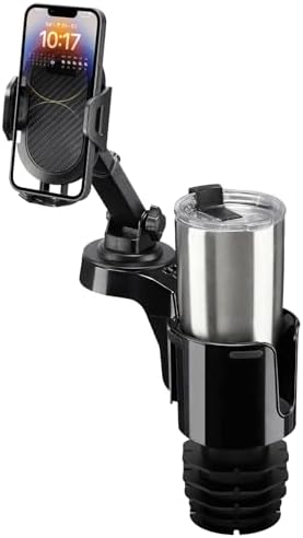JOYTUTUS Premium Car Cup Holder Phone Mount – Versatile 360° Rotating Long Arm for Secure Smartphone Positioning – Perfect for i Phone, Samsung, and All Mobile Devices – Elevate Your Driving Experience with Hands-Free Navigation and Optimal Stability
