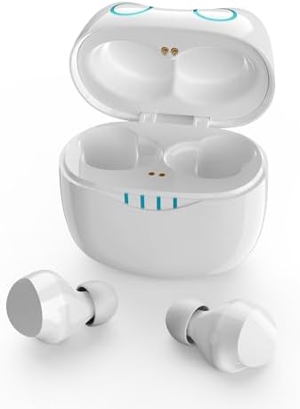Compact Bluetooth 5.0 Earbuds for Small Ears | Touch-Control Noise-Cancelling Headphones with Unique Cartoon Charging Case | Lightweight Design for Comfort | Immersive Stereo Sound Perfect for Music & Calls | Ideal for Active Lifestyles