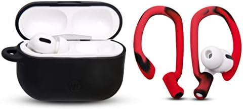 Patented WC Hook Z – Upgraded Over-Ear Hooks for Air Pods Pro 1, 2 & Air Pods 1, 2, 3 | Secure Fit Earbud Accessories with Unique Left & Right Design | Two Size Pairs Included | Winter White | Premium Quality by Wicked Cushions for Maximum Comfort and Stability