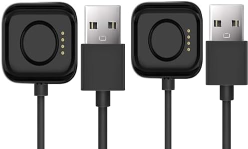 Dual-Pack Lamshaw USB Charging Dock for One Plus Watch 2 & 2 R – Ultra-Fast Charging Stations in Stylish Black & White – Perfectly Engineered for Smartwatch Users Seeking Portability and Reliability