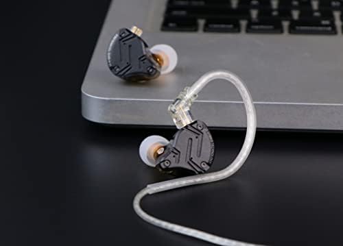 Transform Your Sound Journey with Linsoul KZ ZS10 PRO X – High-End Hybrid In-Ear Monitors Featuring 1 Dynamic and 4 Balanced Armature Drivers for Exceptional Audio Fidelity, Sleek Alloy Faceplate for Ultimate Durability, Detachable Silver-Plated Cable for Enhanced Compatibility, and Integrated Microphone for Seamless Communication – Ideal Choice for Audiophiles, Musicians, and DJs Seeking Superior Sound Quality and Comfort