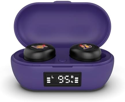 Elevate Your Game Day Experience with SOAR NBA True Wireless Earbuds v.7 – Premium Bluetooth 5.0 Headphones for Los Angeles Lakers Fans, Delivering Unmatched Sound Quality and Ultimate Convenience for Every Sports Enthusiast