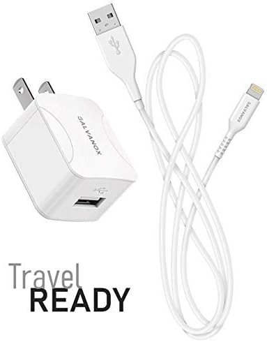 Galvanox 10 W MFi Certified i Phone Charger with Wall Plug – Fast Charging Lightning to USB Cable for i Phone 7/8 Plus, X/XR/Xs, 11/12/13/14 Plus, and 14 Pro Max – Compact, Durable Power Adapter for Effortless Charging at Home or On-the-Go