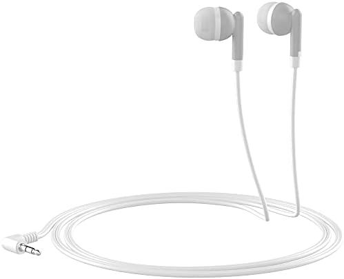 Maeline 100-Pack Bulk Earbuds with 3.5 mm Connector – Multi-Color Stereo Earphones for Schools, Events, and Promotions – Superior Sound Quality and Comfort for Everyday Use