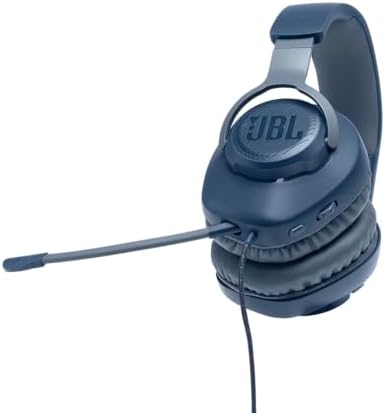 JBL Quantum 100 Wired Over-Ear Gaming Headphones – Unleash Immersive Audio with Detachable Microphone for Ultimate Game Play – Lightweight Comfort Perfect for Long Sessions on All Gaming Platforms