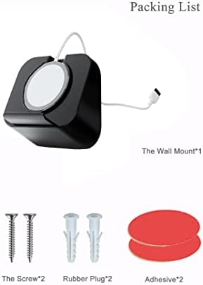 Phone Wall Mount for Magsafe Charger Compatible with Phone Holder Fit for iPhone 12/12 Pro/13 Pro Max Magsafe Accessories (Charger Not Included) (Black) – Enhanced Compatibility and Speed