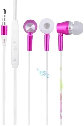 Premium Wired Earphones with Microphone for Active Lifestyles – Noise Cancelling In-Ear Headphones with Deep Bass Stereo Sound for Workouts, Gaming, and Clear Calls (Black) – Versatile Compatibility and Ergonomic Comfort