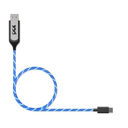 Enhance Your Charging Routine with the Statik Power Aware 3 ft LED Light-Up USB to USB-C Cable – Fast Charge Technology, Visual Status Indicator, Compatible with All Smartphones and Tablets, Durable and Stylish Design for Everyday Use