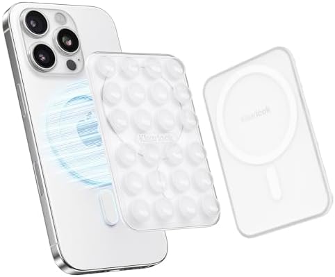 Klearlook Magnetic Suction Phone Mount Set – 4 Stylish Colors for Mag Safe Cases, Hands-Free Selfie Grip for Tik Tok & Content Creators, Lightweight & Portable, Secure Magnetic Attachment for Effortless Video Recording and Photography