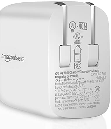 Amazon Basics 65 W Ga N USB-C Wall Charger – High-Speed Power Delivery Adapter for Laptops, Tablets & Smartphones, Compact & Foldable Design for Ultimate Portability, Efficient Charging Solution in Sleek Black Finish