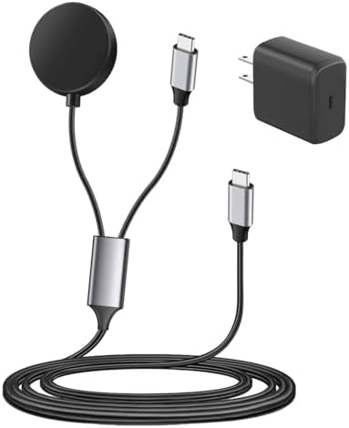 Revolutionary 2-in-1 Samsung Galaxy Watch & Smartphone Charger – Ultra-Fast USB-C Power for Galaxy Watch Series 7/6/5/4/3 and Galaxy S24/S23/S22/S21/S20/Note 10/20 – Compact, Durable Design for Efficient On-the-Go Charging Solutions