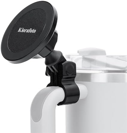 Magnetic Phone Holder for Stanley Quencher H2.0 – Versatile Adjustable Stand for i Phone 16, 15, 14 Pro & Android Devices | Ultimate Stability & Optimal Viewing for Car, Office, Gym | Ideal Accessory for Active Lifestyles and Seamless Navigation | Durable Design for Everyday Use